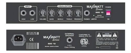 Amplificador Hiwatt Maxwatt B20 para bajo de 20W