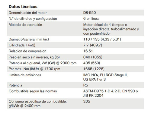 Motor Diesel Volvo Penta D8 550hp + Reversor P/ Barco Lancha
