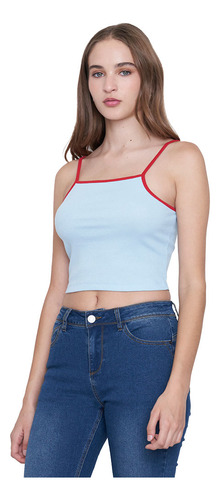 Peto Mujer Halter Celeste Corona