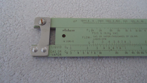 Regla De Cálculo Pickett N-1041-g Fisher Vintage Con Funda (Usado)