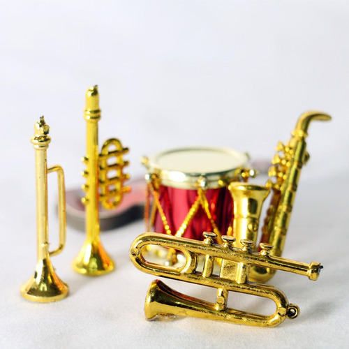 Instrumento Musical Casa Muñecas, Trompeta En