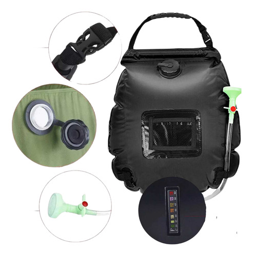 Ducha Bolsa De Baño Portátil Solar Camping 20l Calidad Buena