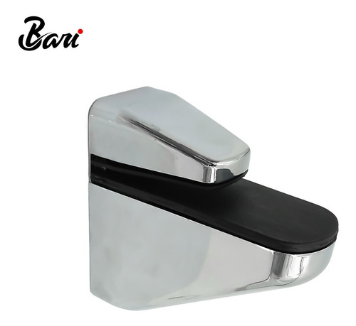 Soporte Para Repisa De Vidrio 85 Mm Cromado Marca Bari