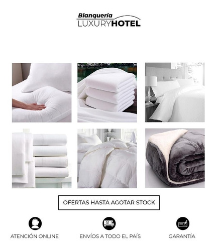 Almohada 100% Duvet 50x70 Pack X 2 Unidades 750 Grs.
