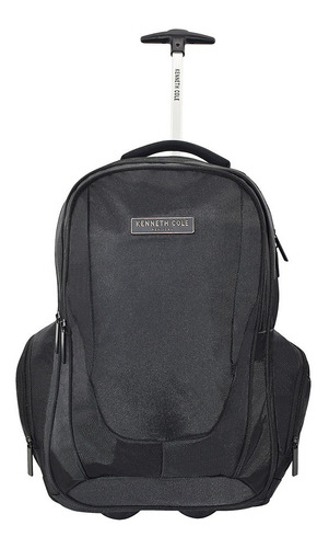 Mochila Rodante Kenneth Cole® Impermeable Porta Laptop 16 Color Negro