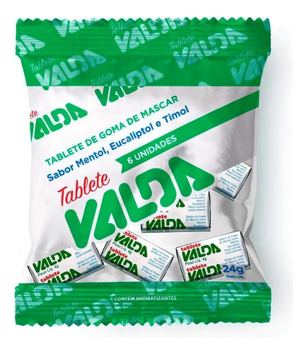 Kit C/ 2 Goma De Mascar Tablete Chiclete Pct 6unid Valda