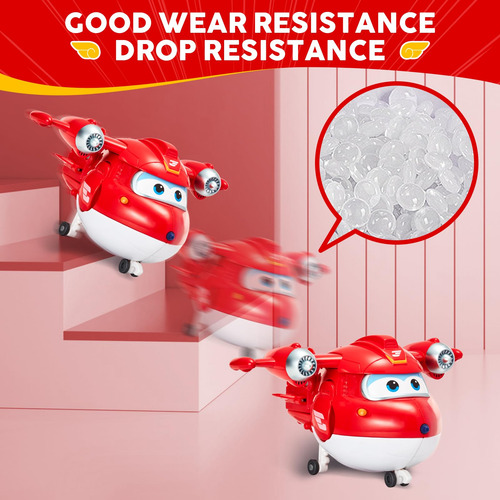 Juguetes Transformadores Super Wings Jett 5 Pulgadas Avión Personaje Color