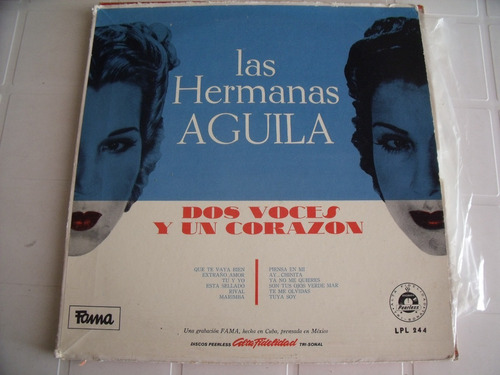 Lp Las Hermanas Aguila Dos Voces Y Un Corazon