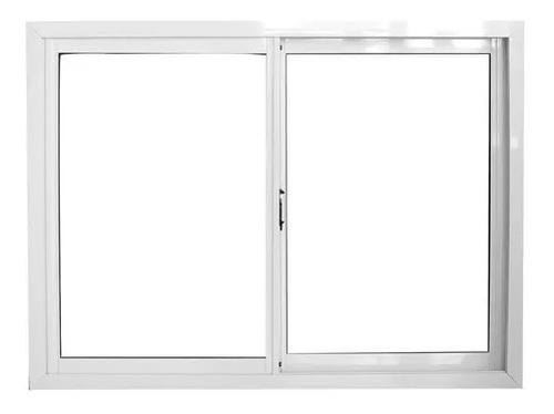 Ventana Aluminio 1.20x1.10 Color Blanco Con Vidrio Colocado