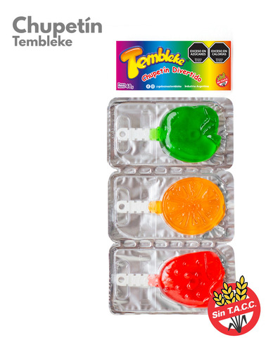 Chupetin Tembleke Frutal X3u