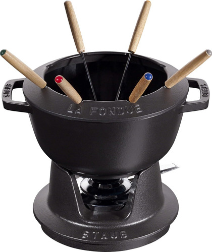 Staub Juego De Fondue Con 6 Tenedores, Para Fondue De Queso