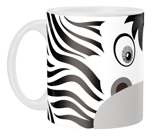 Caneca Personalizada Zebra - Animais Cerâmica 325ml - Giftme