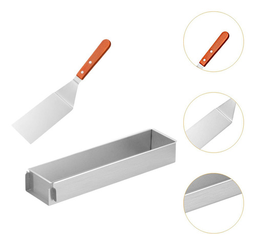T Máquina De Fazer Bolo Retangular Forma Para Tiramisu Longo