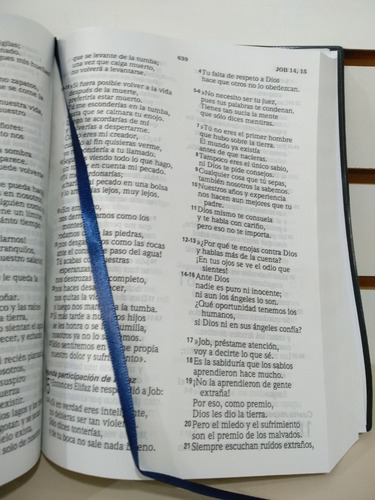 Imagen 9 de 10 de Biblia Letra Gigante Traducción Lenguaje Actual Vinil Azul