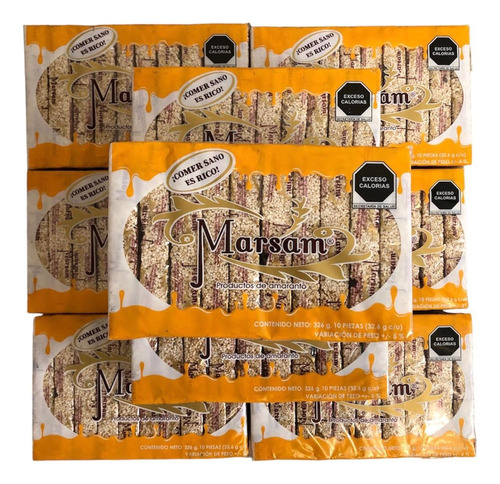 140 Barras Alegrias Amaranto Miel Cacahuate Pasas Piloncillo