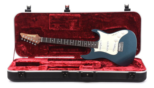 Guitarra japonesa Ibanez AZ2203n Prestige com cor da caixa, cor da caixa, material antigo de escala turquesa, jacarandá, orientação à mão direita