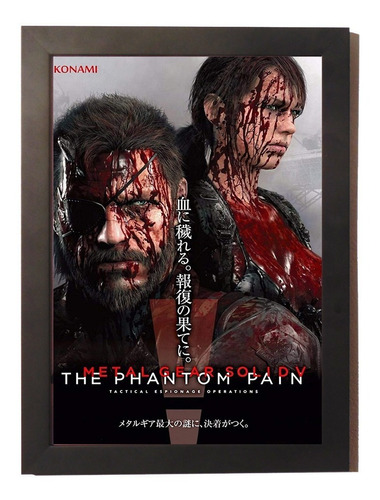 Quadro Poster C.moldura Metal Gear Solid V The Phantom Pain
