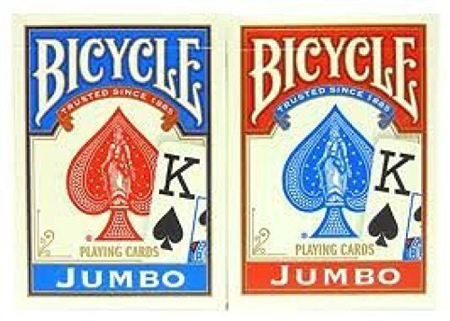 Bicycle Poker Tamaño Estandar Jumbo Face Index Playing Cards