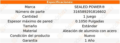 Set Arandelas Cigüeñal Std Celica 84/85 Sealed Power