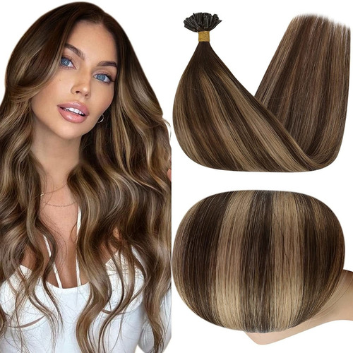 Extensiones De Cabello 100% Real Castaño 18in 50gramos