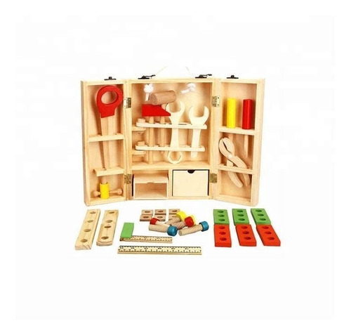 Juego Didactico Madera / Caja De Herramientas