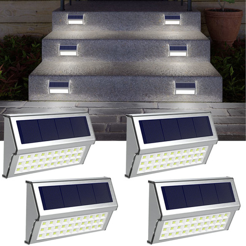 Roshwey Luz Solar Impermeable 30 Led Para Valla Camino 4