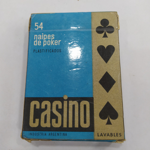 Antiguo Mazo De Naipes De Póker Casino Ind Argentina #2