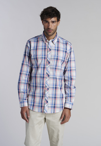 Camisa Check Orlando F Rojo Ss2025 Ferouch