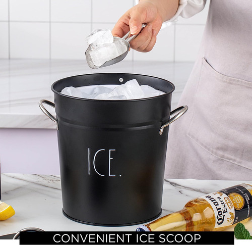 Cubo De Hielo Con Paleta Rae Dunn - Cubo De Acero Inoxidable