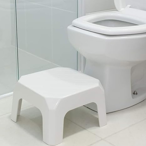 Banqueta Plástica Reforçada Branca 33,5x33,5x28cm Bf4 Astra