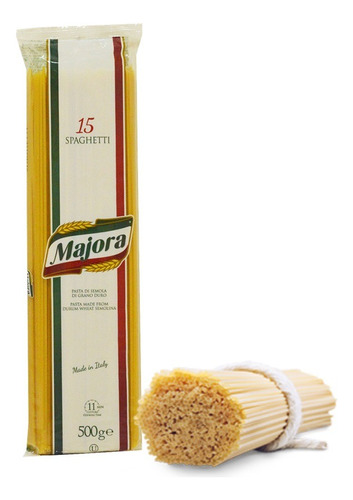 Pasta Italiana Spaghetti 500g Majora Fideos Italia Pack X 6