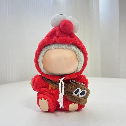 Ropa De Muñeca De Peluche De 15 Cm Y 17 Cm, Ropa De Rojo