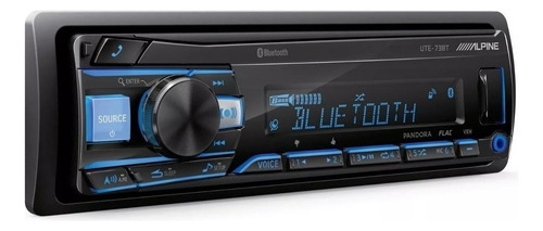 Autoestereo Alpine Bluetooth Multicolor Usb Mp3 Ute-73bt