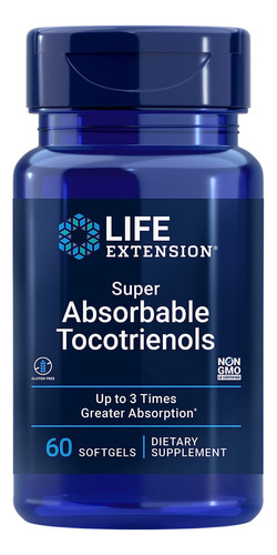 Life Extension Super Absobable Tocotrienols 60caps Sabor Neutro