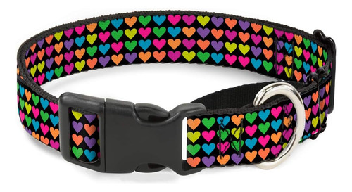 Collar Para Perro Martingale Con Hebilla - Mini Corazones Ne