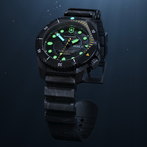 Reloj Victorinox 241997 Dive Pro Automatic Titanium 300m Negro Negro Negro