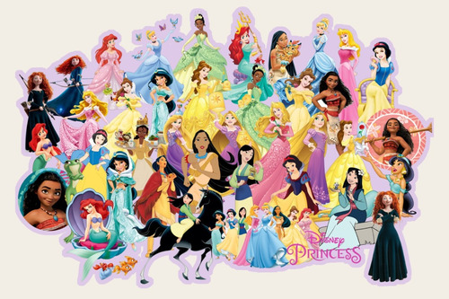 Princesas Disney Set 50 Sticker / Pegatinas 