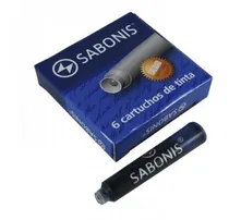 Comprar 12 Repuestos  \u002F Cartuchos Pluma Fuente Sabonis Color Negro