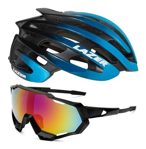 Capacete Ciclismo Bike Lazer Z1 Original + Oculos Brinde 