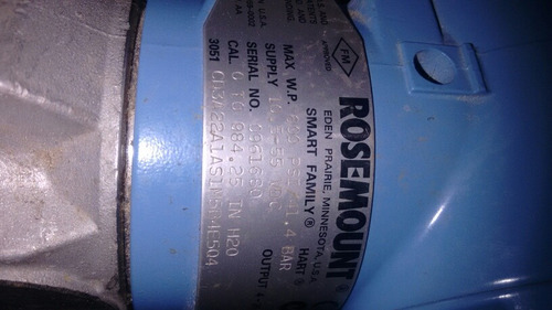 Imagen 1 de 7 de Transmisor Rosemont Presion Dif. Para Nivel Silos Aseptico