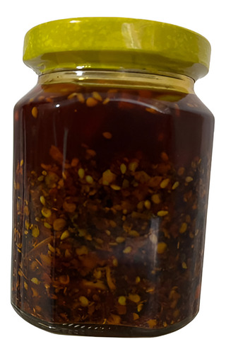 Salsa Macha Artesanal 3 Chiles 100% Aceite De Olivo