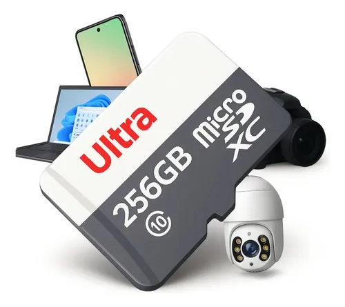 Cartão De Memória Para Câmeras Wi-fi 256gb Micro Sd Drones