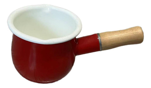 Panela Esmaltada De 500ml, Panela De Molho Vermelho