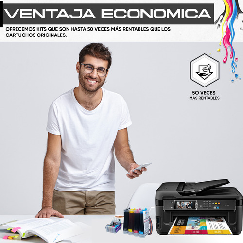 Sistema De Tinta Continua Compatible Epson Xp200 Xp300 Xp400