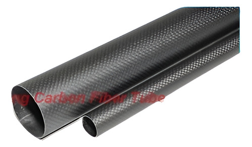 1 X 25 Mm X 22 Mm X 500 Mm Tubo De Fibra De Carbono 3k Tubo/