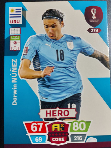  Carta Adrenalyn Xl Mundial Qatar 2022 / Darwin Nuñez #279