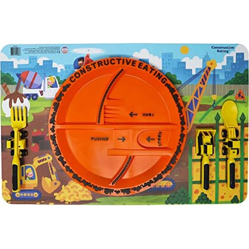 Combo De Construcción Juego De 3 Utensilios, Plato Y M...