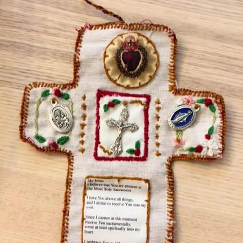 Santuario De Bolsillo Con Cruz De Plata Incluida, Santuario