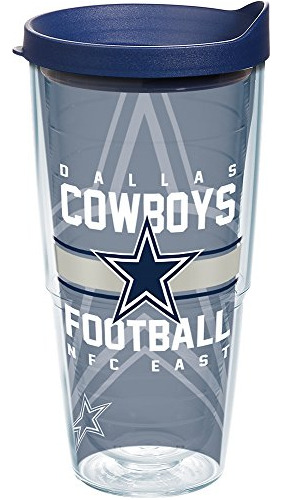 Cowboys Nfl Dallas Gridiron Vaso Una Envoltura Y Tapa A...
