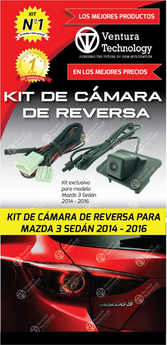 Cámara De Reversa Para Mazda 3 Sedan Años 2016